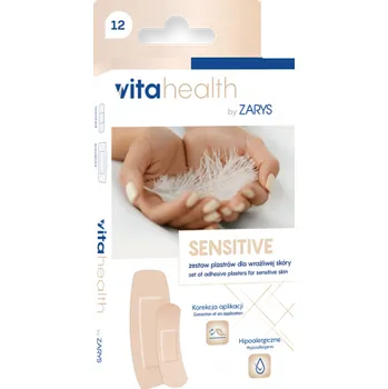 Náplast VitaHealth by ZARYS VitaHealth - SENSITIVE Sada náplastí, pro citlivou nebo poškozenou pokožku, 12ks