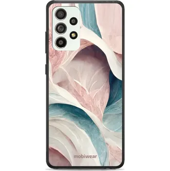 Pouzdro na mobilní telefon Lesklý kryt Mobiwear Glossy - Samsung Galaxy A52S 5G - G026G - Růžový a zelenkavý mramor (Prémiové lesklé pouzdro, obal, kryt Mobiwear Glossy na mobil Samsung Galaxy A52S 5G - G026G - Růžový a zelenkavý mramor, materiál Plast + TPU silikon - krytí po všec