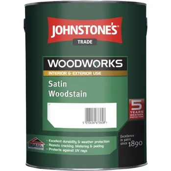 Lak na dřevo Johnstones Satin Woodstain 5 l, Barevné odstíny Walnut (Ořech) Johnstones