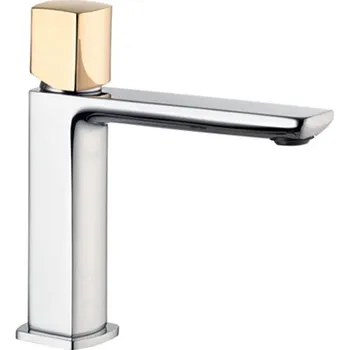 Vodovodní baterie Umyvadlová baterie MY TIME s odpadem CLICK-CLACK chrom+zlatá 7110