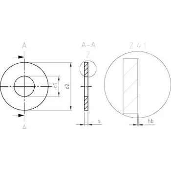 Matice Nerezová podložka NF E 25-514 A2 Z8