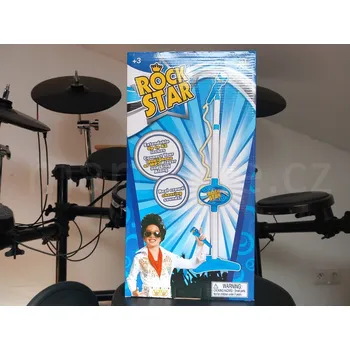 Hudební nástroj pro děti Mikrofon Rock Star - modrý