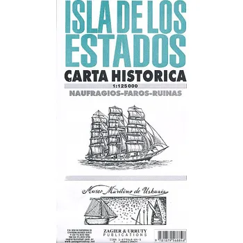 Zagier & Urruty mapa Isla de Los Estados 1:125 t.