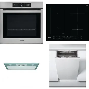 Set domácích spotřebičů WHIRLPOOL AKZ9 9480 IX + WHIRLPOOL WL B8160 NE + WHIRLPOOL AKR 650/1 IX + WHIRLPOOL WSIC 3M27 C