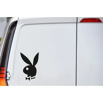 Samolepící dekorace Lepy.cz Samolepka na auto Playboy Velikost (šířka x výška): 10x15cm, Barevná varianta: Světle šedivá