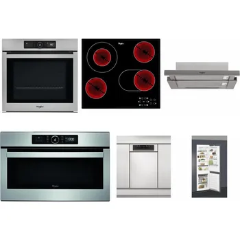 Set domácích spotřebičů WHIRLPOOL AKZ9 9480 IX + WHIRLPOOL AKT 8190/BA + WHIRLPOOL AKR 5390/1 IX + WHIRLPOOL ABSOLUTE AMW 730 IX + WHIRLPOOL WSBO 3O34 PF X + WHIRLPOOL ART 66112
