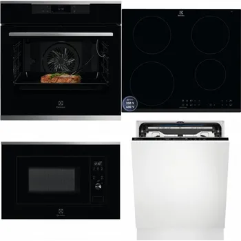 Set domácích spotřebičů ELECTROLUX KOEBP39X + ELECTROLUX LIR60433B + ELECTROLUX LMS2203EMX + ELECTROLUX EEM69410L
