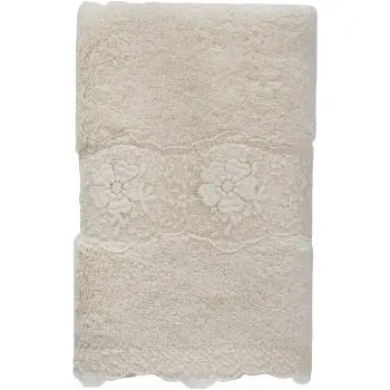 Ručník Soft Cotton Soft Cotton Ručník STELLA s krajkou 50x100cm &Scaron;vestková - 8698642059658