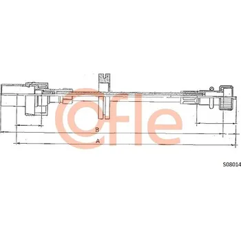 Náhon tachometru Hřídel tachometru, , 6483328, COFLE, S08014