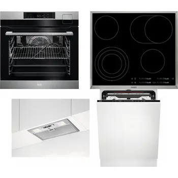 Set domácích spotřebičů AEG BSK792380M + AEG Mastery DirectTouch HK654070XB + AEG DGB3523S + AEG FSE74707P