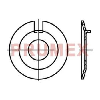 Matice Podložka pojistná s nosem DIN 432 M4 / 4,3