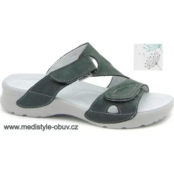 Dámská zdravotní obuv MEDISTYLE KIVI 2K-T16/1 pantofel šedý, --- - 38