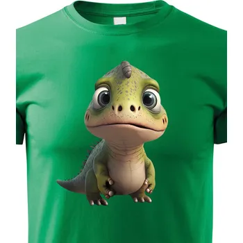 Chlapecké tričko Dětské triko Dinosaurus zelený, Barva Zelená, Velikost 146 cm/10 roků, Canvas Dětské tričko Bezvatriko.cz 1792 - 1x
