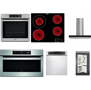 Set domácích spotřebičů WHIRLPOOL AKZ9 9480 IX + WHIRLPOOL AKT 8130/NE + WHIRLPOOL WHBS 62F LT K + WHIRLPOOL ABSOLUTE AMW 730 IX + WHIRLPOOL WBC 3C34 PF X + WHIRLPOOL ART 66112
