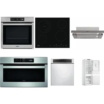 Set domácích spotřebičů WHIRLPOOL AKZ9 9480 IX + WHIRLPOOL AKT 8900 BA + WHIRLPOOL AKR 5390/1 IX + WHIRLPOOL ABSOLUTE AMW 730 IX + WHIRLPOOL WBC 3C34 PF X + WHIRLPOOL WHC18 T311