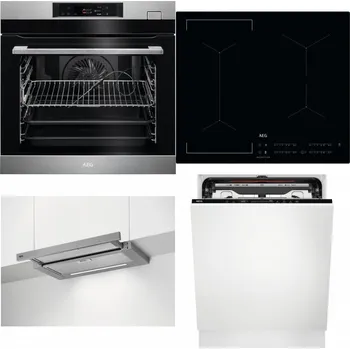 Set domácích spotřebičů AEG BSK782380M + AEG Mastery Bridge IKE64441IB + AEG DPE5660M + AEG FSE74707P