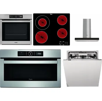 Set domácích spotřebičů WHIRLPOOL AKZ9 9480 IX + WHIRLPOOL AKT 8130/NE + WHIRLPOOL WHBS 62F LT K + WHIRLPOOL ABSOLUTE AMW 730 IX + WHIRLPOOL WIO 3T133 PLE