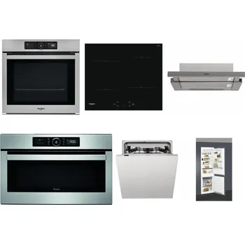 Set domácích spotřebičů WHIRLPOOL AKZ9 9480 IX + WHIRLPOOL WS Q2760 BF + WHIRLPOOL AKR 5390/1 IX + WHIRLPOOL ABSOLUTE AMW 730 IX + WHIRLPOOL WIC 3C33 PFE + WHIRLPOOL ART 66112