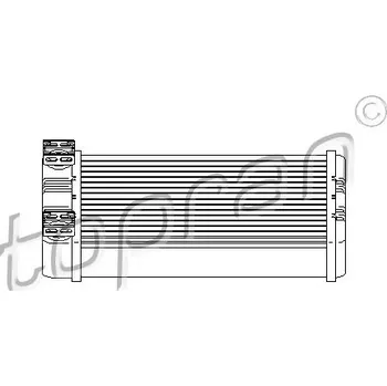 Výměník tepla, vnitřní vytápění, , 2038300161, A2038300161, TOPRAN, 407 754