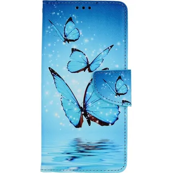 Pouzdro na mobilní telefon Pouzdro Xiaomi Redmi A1 knížkové Modří motýlci (kryt neboli obal na Xiaomi Redmi A1)
