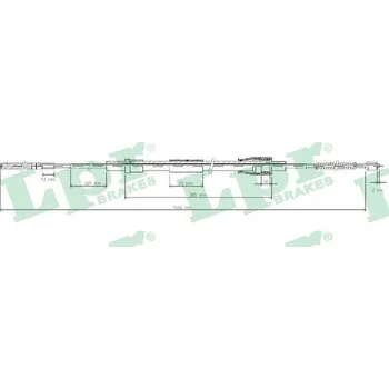 Auto-moto Tažné lanko, parkovací brzda, , 6N0609721K, LPR, C0965B