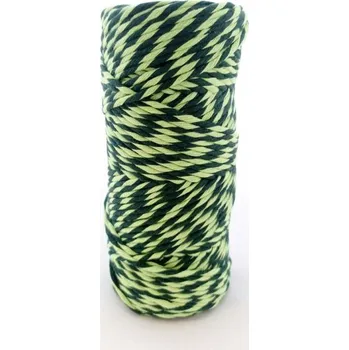 Příze Yarn Melow Šňůra Angel 3mm Mix Tmavě zelená (Macramé šňůra Angel Mix Tmavě zelená)