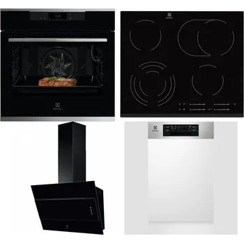 Set domácích spotřebičů ELECTROLUX KOEBP39X + ELECTROLUX EHF6547FXK + ELECTROLUX LFV316K + ELECTROLUX EEM43300IX