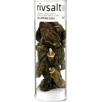Koření Rivsalt Jalapeno Chili bio zelené chilli papričky, 25g, RIV027