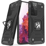 Wozinsky Ring Armor Case / 3v1 / pouzdro / kryt pro Samsung Galaxy S22 Ultra black / černé