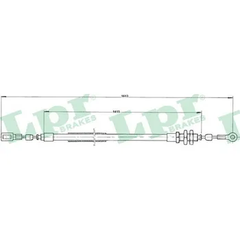 Lanko parkovací brzdy Tažné lanko, parkovací brzda, , ZF4359202, LPR, C0171B