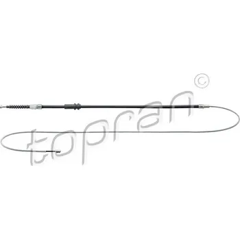 Brzdový systém Tažné lanko, parkovací brzda, , 2K0609721P, 2K5609721B, 2K5609721H, TOPRAN, 115 975