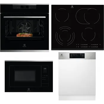 Set domácích spotřebičů ELECTROLUX KOEBP39X + ELECTROLUX EHF6547FXK + ELECTROLUX LMS4253TMX + ELECTROLUX EEM48300IX