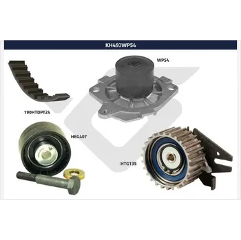 Rozvod motoru Vodni pumpa + sada ozubeneho remene, , 71771584, HUTCHINSON, KH 493WP54
