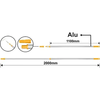 Násada Násada teleskopická ALU 200cm INGCO