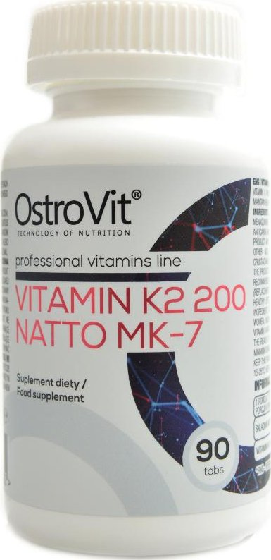 Foto OstroVit Vitamin K2 200 Natto MK 7 200 Mcg 90 Tbl Zbozi Cz