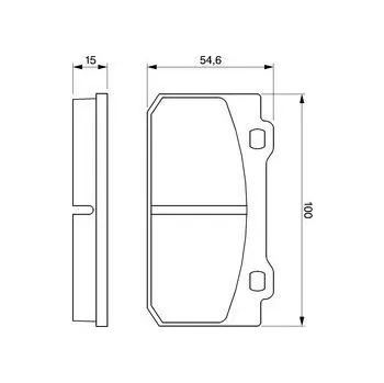 Brzdová destička Sada brzdových destiček, kotoučová brzda, , BOSCH, 0 986 424 117