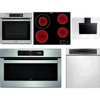 Set domácích spotřebičů WHIRLPOOL AKZ9 9480 IX + WHIRLPOOL AKT 8130/NE + WHIRLPOOL AKR 62F LT K + WHIRLPOOL ABSOLUTE AMW 730 IX + WHIRLPOOL WBC 3C34 PF X