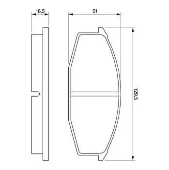 Brzdová destička Sada brzdových destiček, kotoučová brzda, , BOSCH, 0 986 424 192