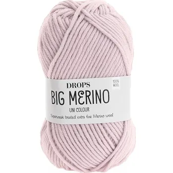Příze Příze DROPS Big Merino uni color 22 - pudrová růžová