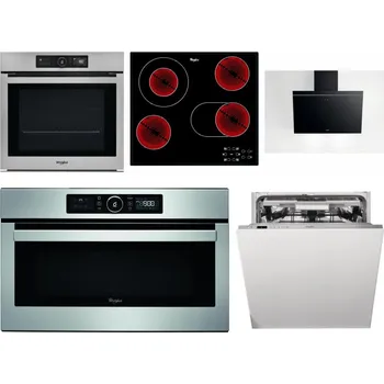 Set domácích spotřebičů WHIRLPOOL AKZ9 9480 IX + WHIRLPOOL AKT 8190/BA + WHIRLPOOL AKR 62F LT K + WHIRLPOOL ABSOLUTE AMW 730 IX + WHIRLPOOL WIO 3T133 PLE