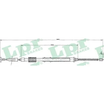 Auto-moto Tažné lanko, parkovací brzda, , 7615339, LPR, C0845B