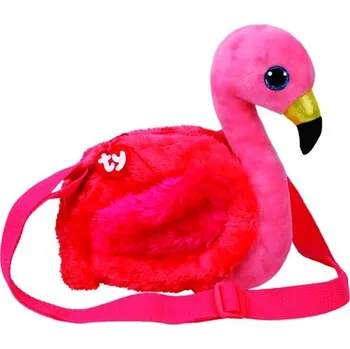 plyšák TY Kabelka plyšová přes rameno TY očka plameňák