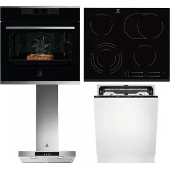 Set domácích spotřebičů ELECTROLUX KOEBP39X + ELECTROLUX EHF6547FXK + ELECTROLUX LFT426X + ELECTROLUX EEM69410L