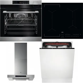 Set domácích spotřebičů AEG BSK792380M + AEG Mastery Bridge IKE64441IB + AEG Mastery DBB5660HM + AEG Mastery MaxiFlex FSB53927Z