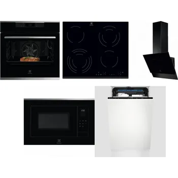 Set domácích spotřebičů ELECTROLUX KOEBP39X + ELECTROLUX EHF6343FOK + ELECTROLUX LFV616K + ELECTROLUX LMS4253TMX + ELECTROLUX EEM23100L