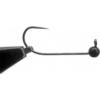 Rybářský háček Jigová hlavička Jigovky HD Barbless Black vel.4 5ks - 0,6 g