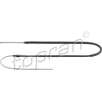 Lanko parkovací brzdy Tažné lanko, parkovací brzda, , 1H0609721, TOPRAN, 103 062