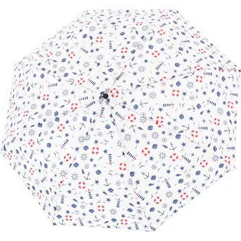 Deštník Derby Hit Mini Maritime - manuální deštník s námořním vzorem