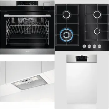 Set domácích spotřebičů AEG BSK792380M + AEG Mastery SpeedBurner HKB64420NB + AEG DGB3523S + AEG Mastery MaxiFlex FEE73517PM