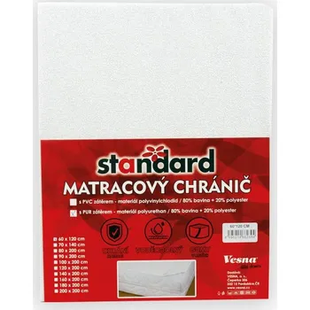 Chránič matrace Matracový chránič STANDARD s PUR zátěrem 140x200 cm